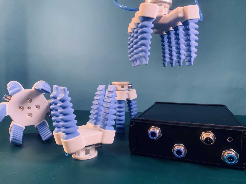Hochgeschwindigkeitsregler für pneumatische Greifer in Roboteranwendungen