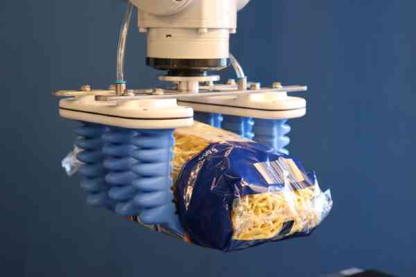 Roboter Fingergreifer für Nudelbeutel