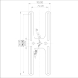 Mobile Preview: Drawing of the four actuator mounting plate
