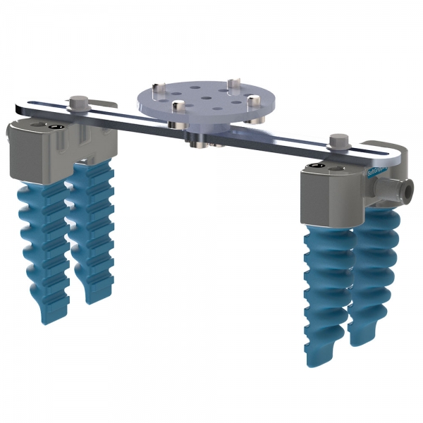 Parallel robotic soft actuator, adjustable to any robotic setup