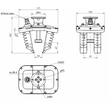 FiletGripper technische zeichnung